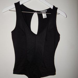 Black Leather Bodysuit